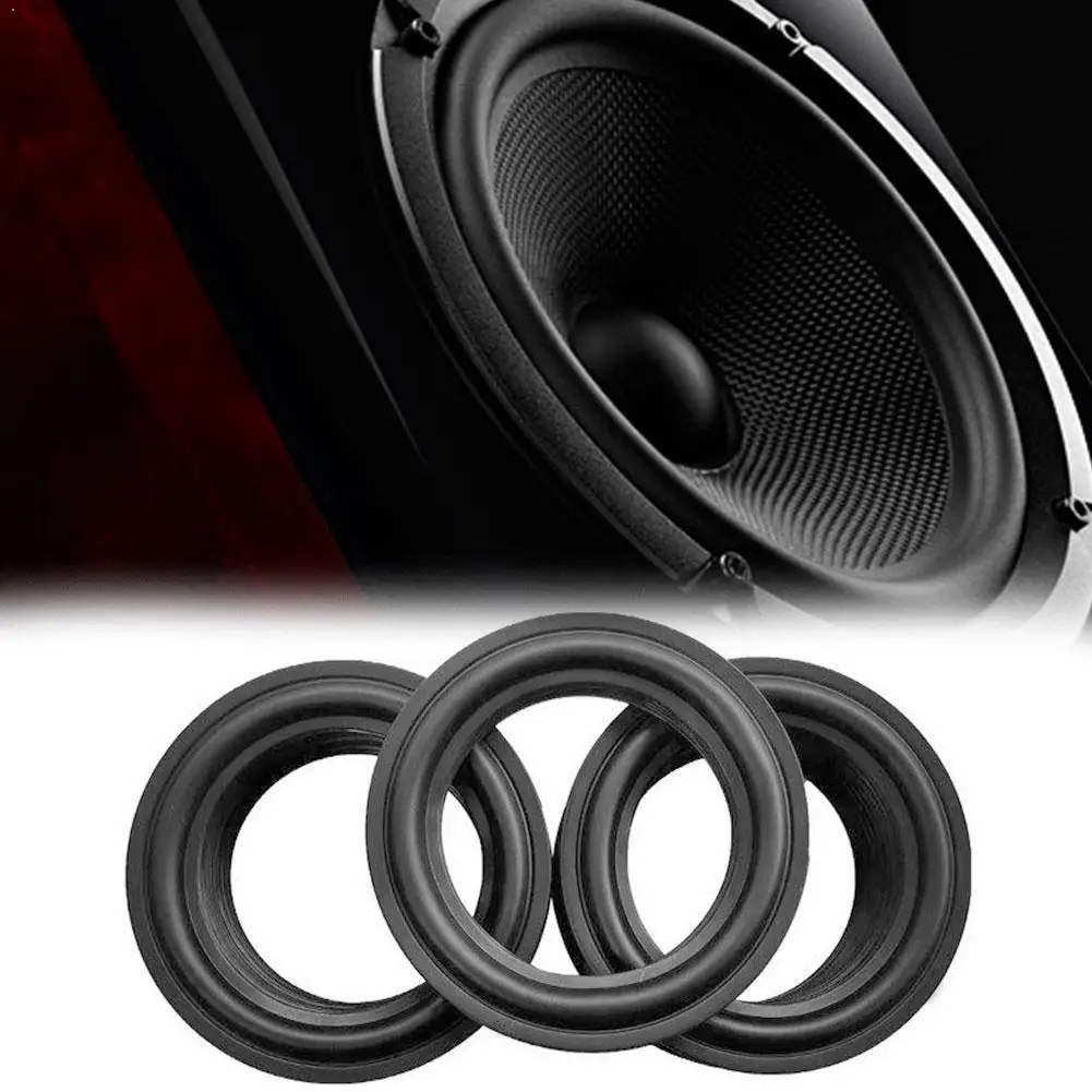 

3/4/5/6/6.5/8/10/12 inch Elastic Rubber Edge Ring For Speaker Repair Ring Woofer Surround Edge durable soft N7B3 H6Z4