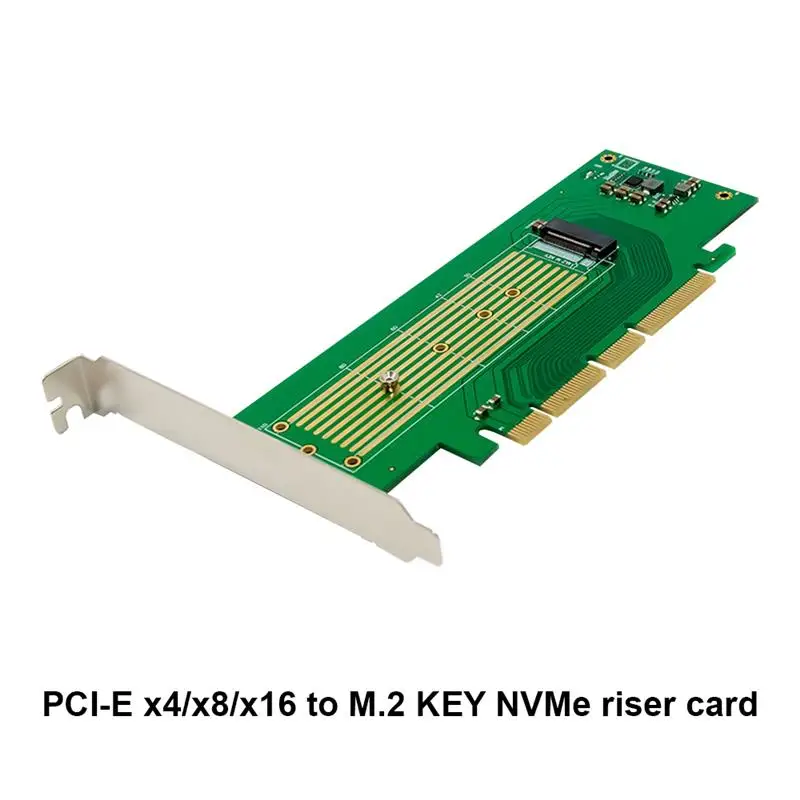 

SSD Adapter Card PCIE 3.0 To M.2 NVME M KEY SSD Hard Disk Expansion Card For PCI Express X4/X8/X16 Motherboard SSD Adapter Card