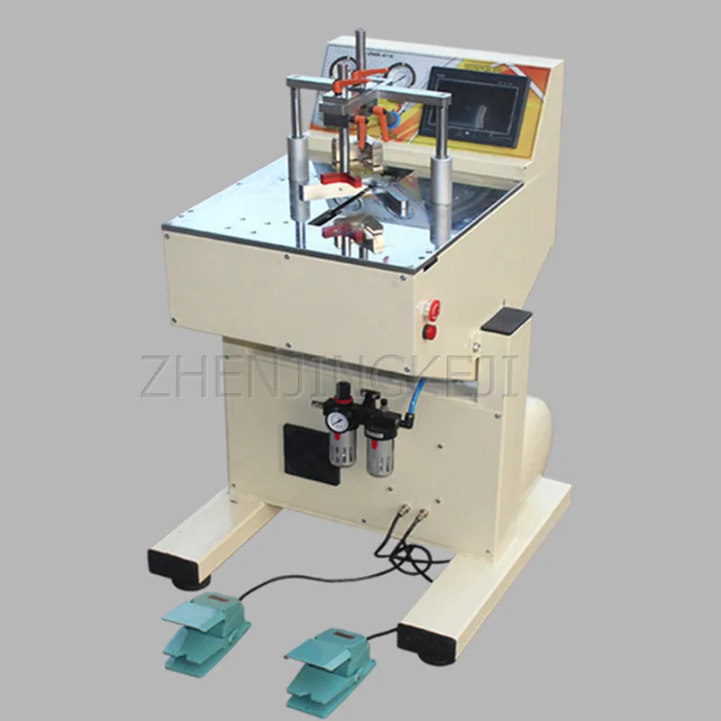 

220V полностью автоматический CNC фоторамка гвоздезабивной станок инструмент рамка для фотографий, вышитая бисером крепление бесшовные углы ...