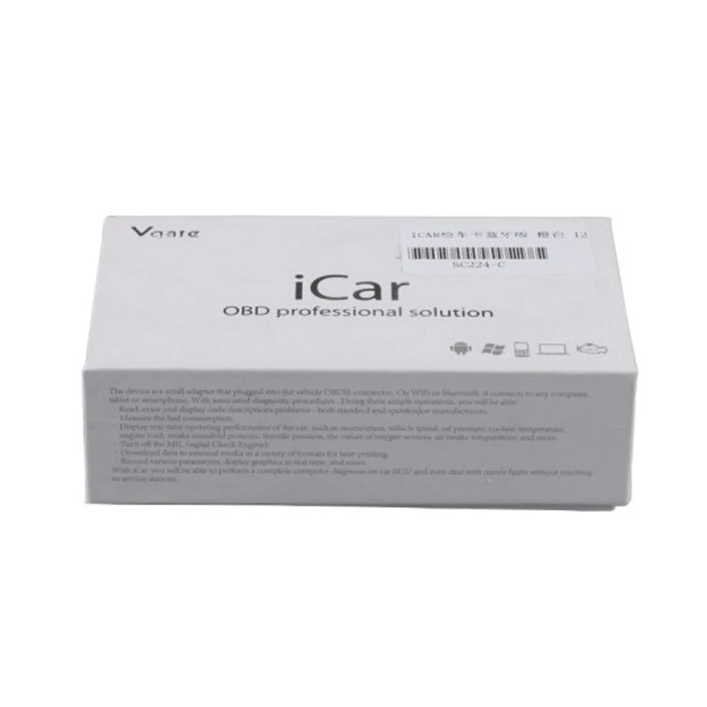 Считыватель кодов Vgate iCar2 ELM327 obd2 BTelm 327 V2.1 obd 2 BT ELM OBDII автомобильный диагностический