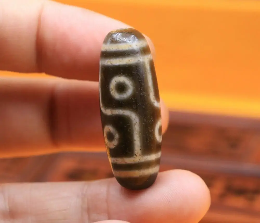 5A мощный Тибетский старый 6 глаз Тотем бусины дзи 40 мм|Бусины| |