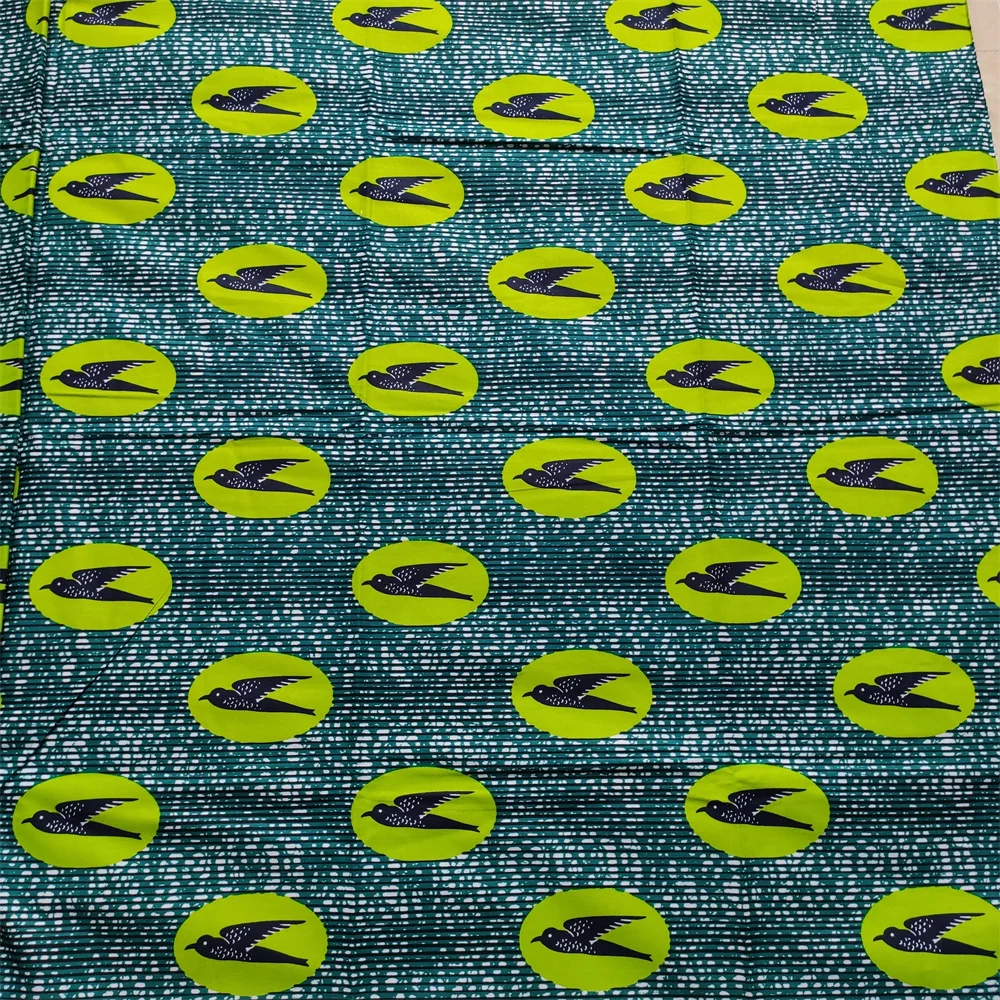 

African 100% Cotton Original Real Wax Ankara Fabric 2021 African Print Fabric For Wedding Dress Tissue African Wax Fabric HS003