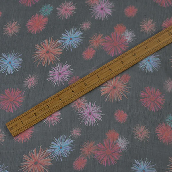 Модный дизайн принт 100% чистый шелк марля ткань жоржета шелковая SCG616 | Дом и сад