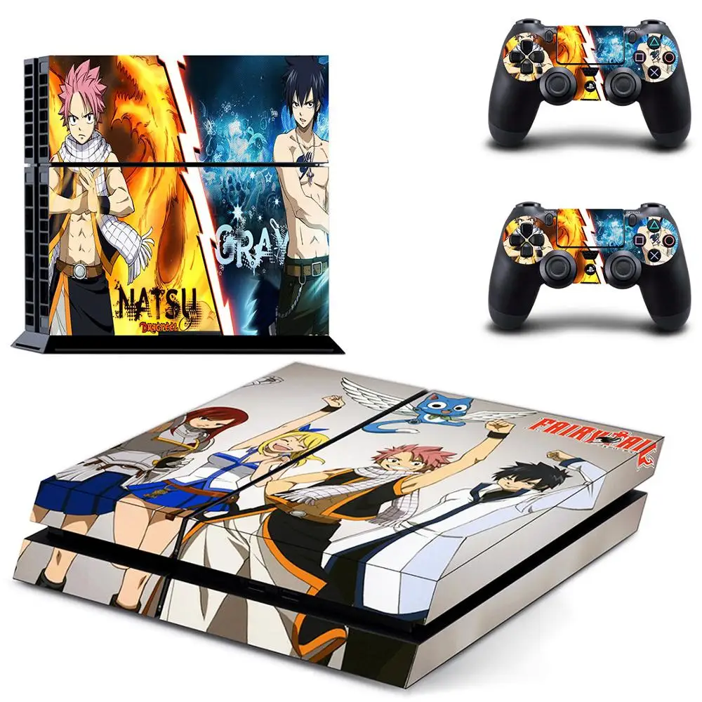 FAIRY TAIL PS4 наклейки виниловые кожа PS 4 стикер Play station Pegatinas для консоли playstation и 2