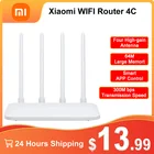 Оригинальный роутер Xiaomi Mi, Wi-Fi 4C 64 ОЗУ 300 Мбс, 2.4G 802.11 bgn 4 антенны, беспроводные роутеры, Wi-Fi репитер, управление APP