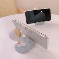 cute convenient anti slip lovely spaceman model phone stand for watching tv phone storage holder phone mount stand