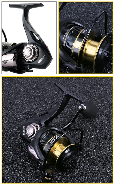 Deukio-金属スプール付きスピニングフィッシングリール,最大抗力