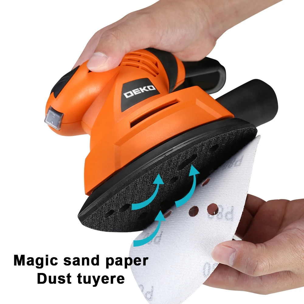 Шлифовальный станок для мыши DEKO TMMS01 130 Вт с 9 листами наждачной бумаги