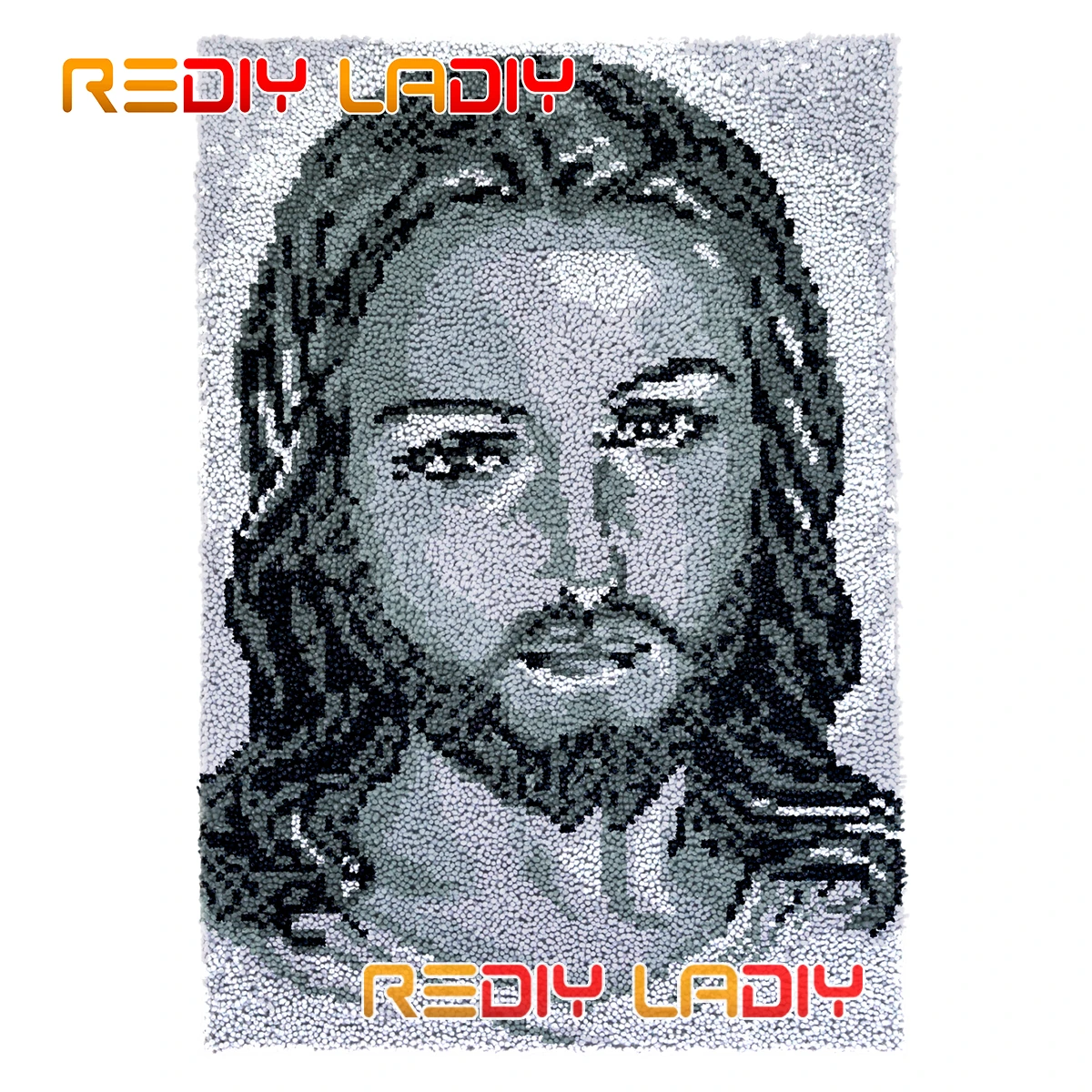 

Latch Hook Rug Our Lord Jesus Plush Wall Hanging DIY Carpet Rug Kits Chunky Yarn Arts Cushion Crocheted Floor Mat Hobby & Crafts