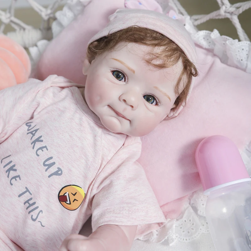 

20 Inches Reborn Baby Doll Lifelike Handmade Vinyl silicone bebe reborn bonecas Surprise Gifts Dolls girls gift