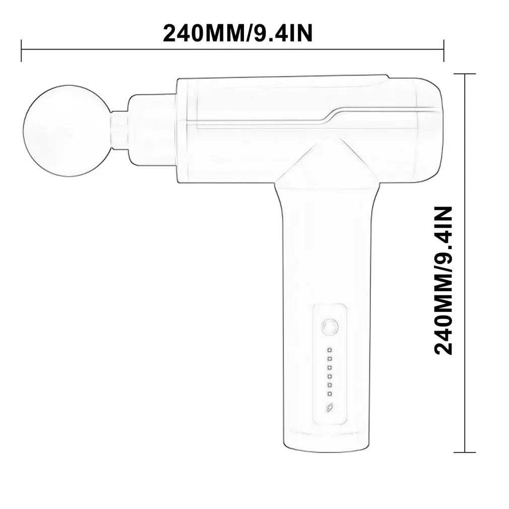 

Usb Charging Electric Body Massager Super Quiet Brushless Motor Handheld Deep Tissue Muscle Recovery Massager