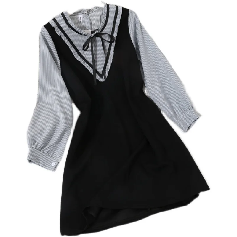 

new two paragraphs fashion web celebrity in the autumn of 2020 jackets female western style dress minus age children