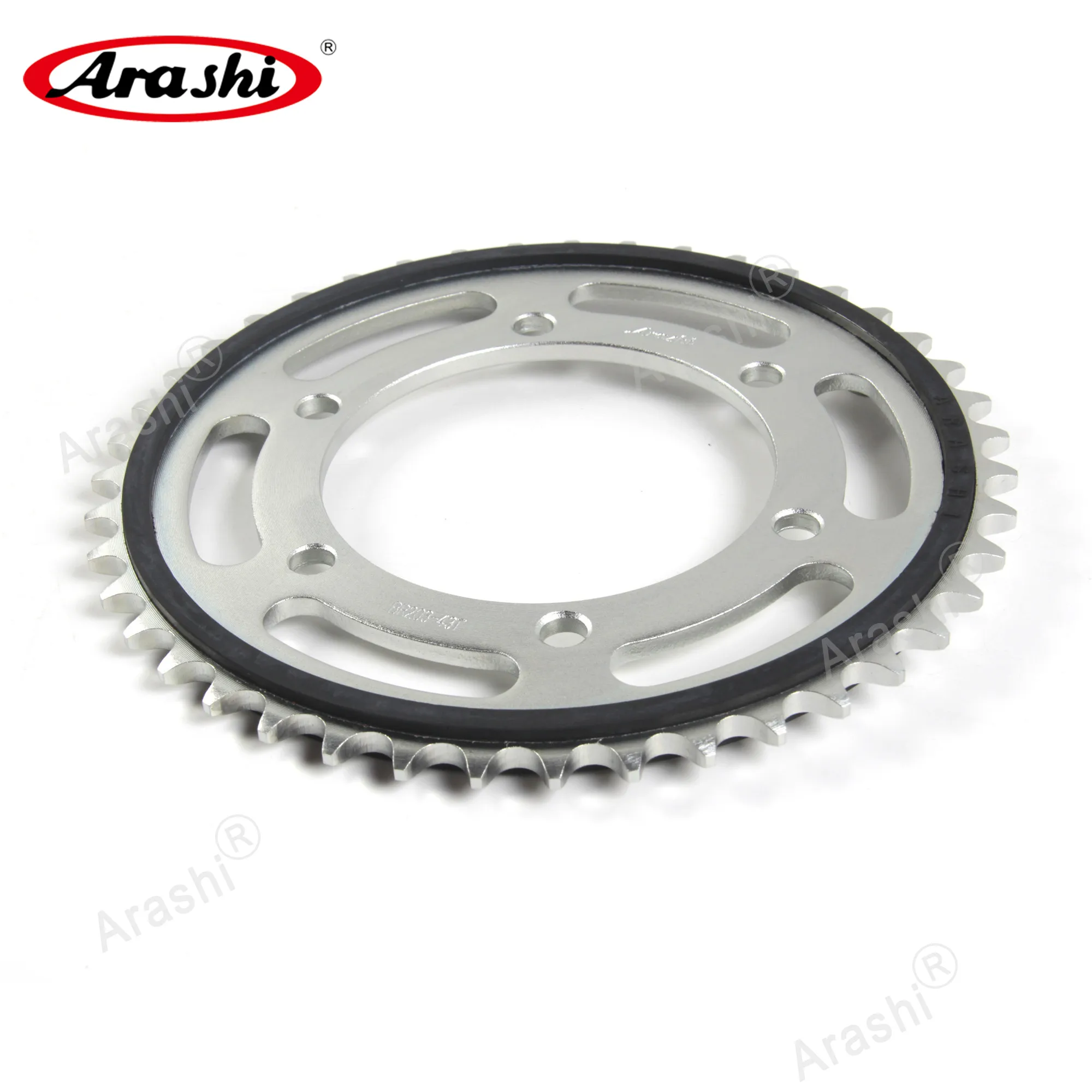 

Arashi 43T 520 Pitch Rear Sprocket For YAMAHA YZF-R3 / YZF-R25 2015 2016 2017 2018 Rubber Cushion Chain Sprockets YZF R3 R25