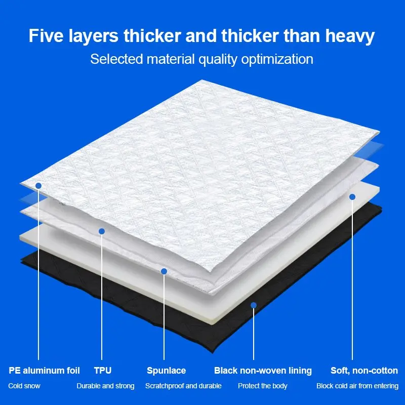 Чехол на лобовое стекло автомобиля солнцезащитный козырек для зимы снега льда