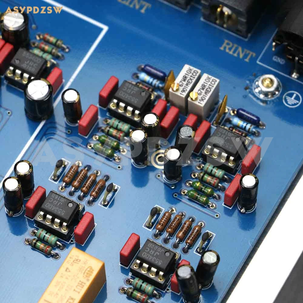 Полностью сбалансированное основание предварительного усилителя JRC5534 на схеме