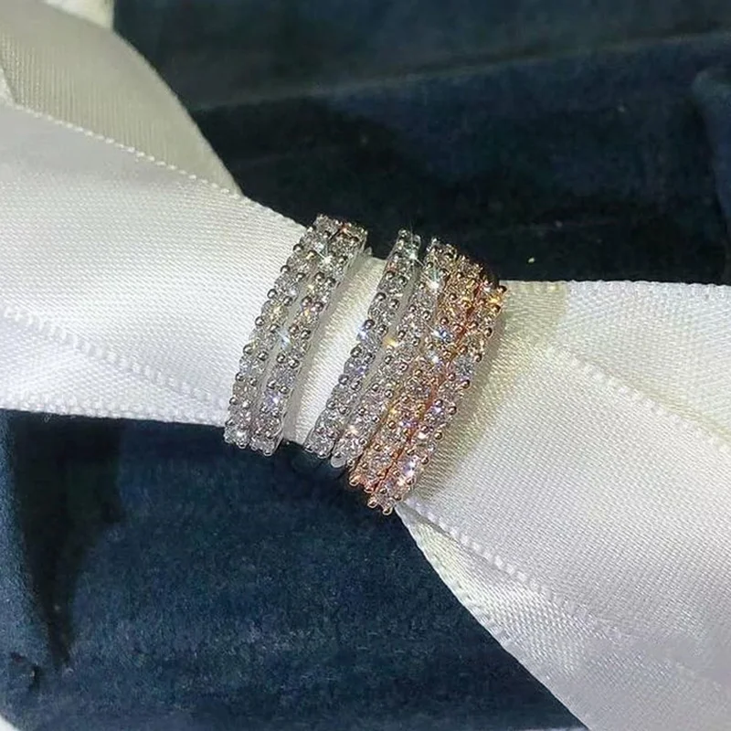 

Изысканные женские свадебные кольца CAOSHI, универсальные модные аксессуары, Элегантные украшения