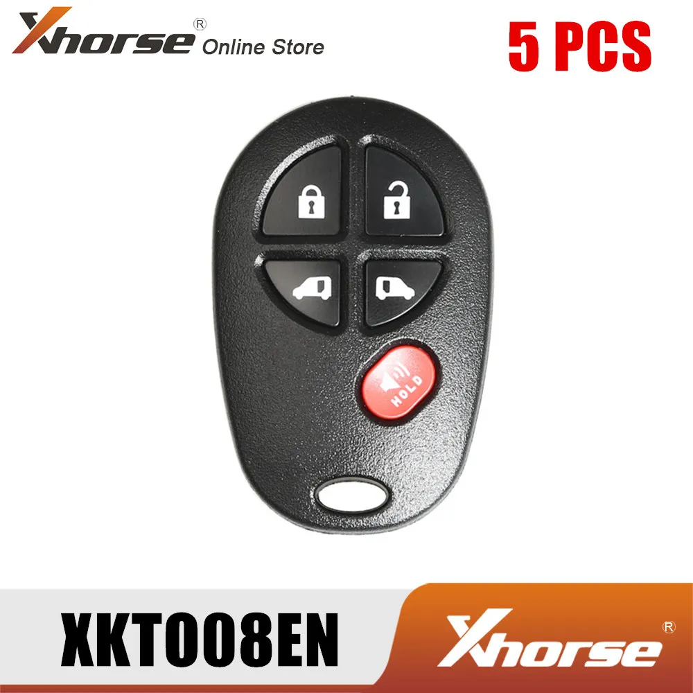

Универсальный пульт дистанционного управления Xhorse XKTO08EN, 5 кнопок, английская версия 5 шт./лот