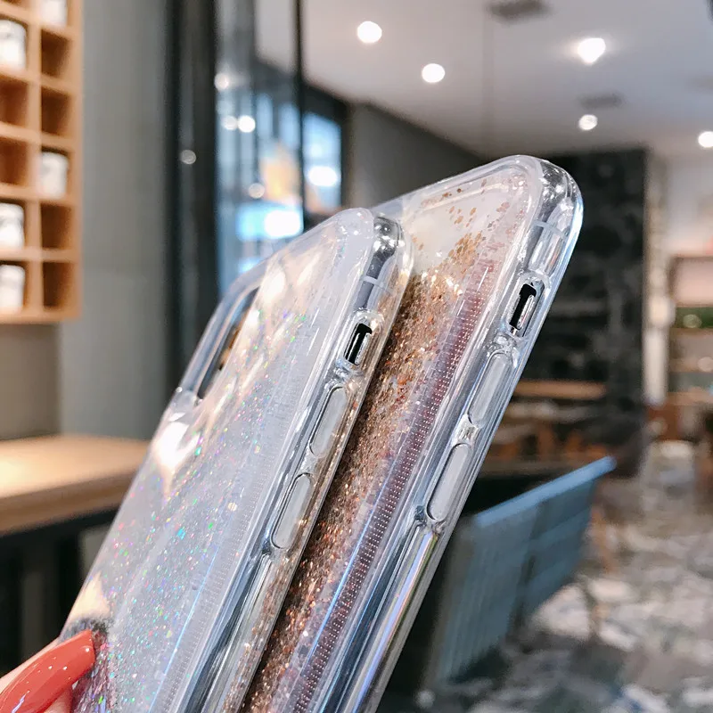 yishangou bling liquid quicksand phone case for iphone 13 12 mini 11 pro max se 2020 7 8 xs xr shiny stars pc tpu glitter cover free global shipping