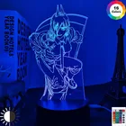 Новый аниме 3d лампа бензопила человек для спальни Декор ночсветильник детский подарок на день рождения манга гаджет бензопила человек светодиодный ночник прикроватный