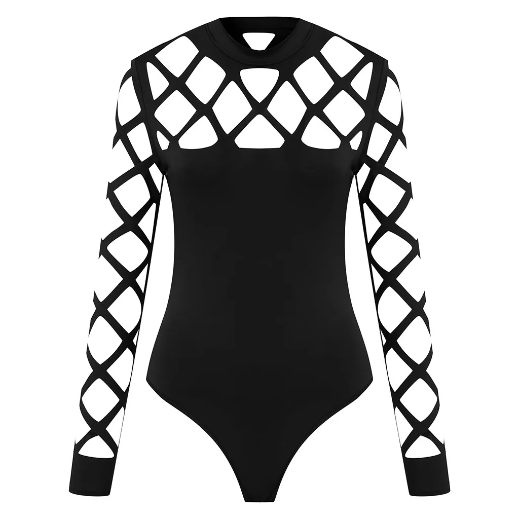 JAYCOSIN новинка баян боди женский полый для девушек трико бодикон топы футболка