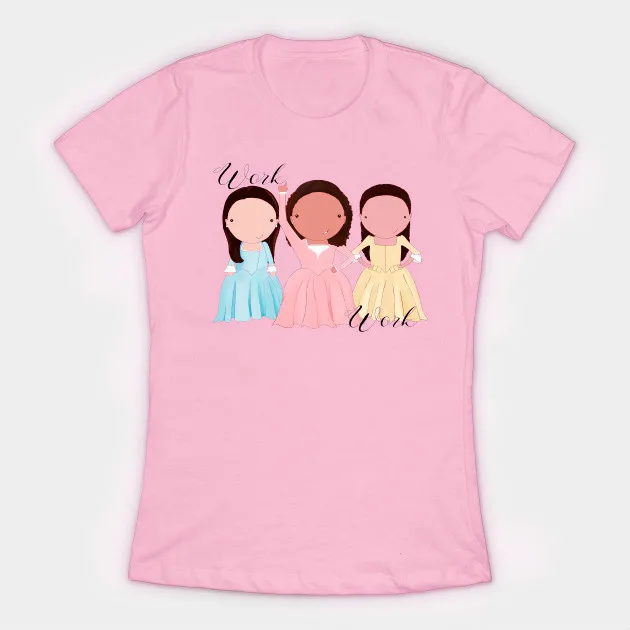 Женская футболка для работы с музыкальными сестрами Гамильтона