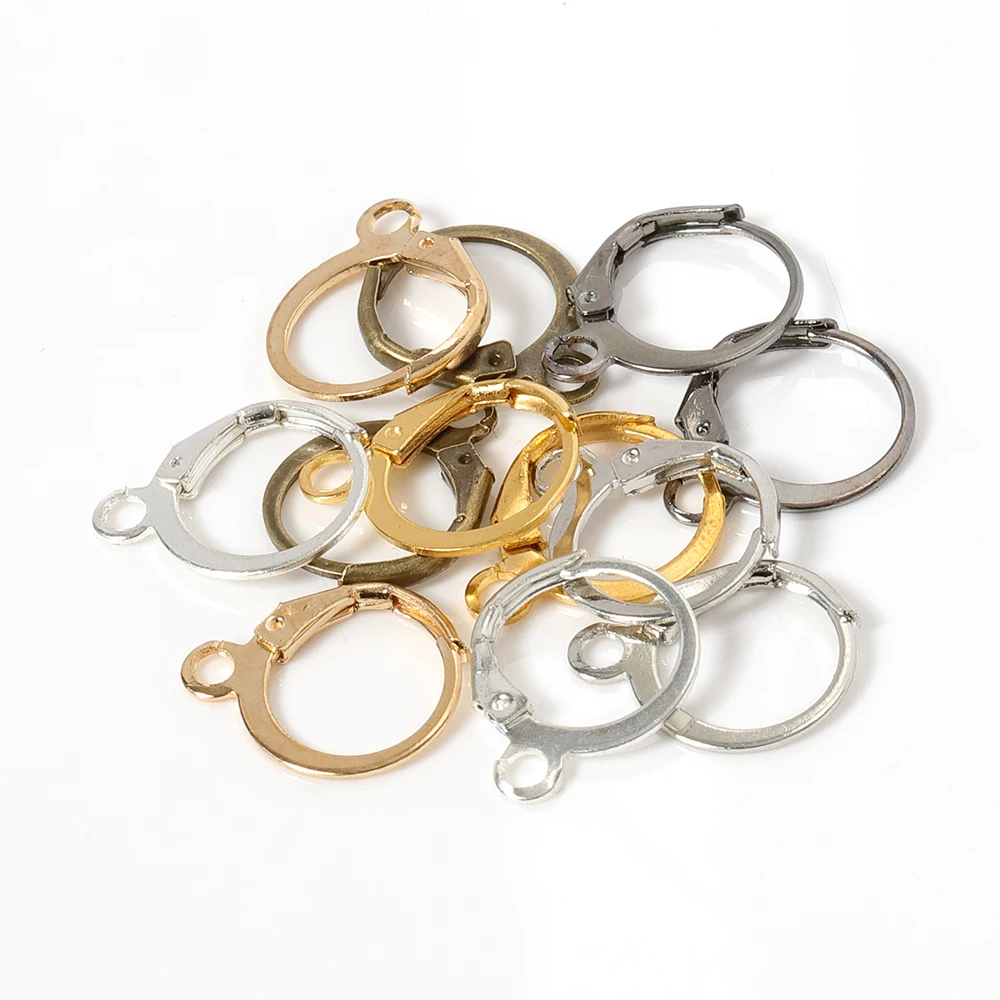 50 шт. Металлические серьги аксессуары для изготовления серег родиевые застежки