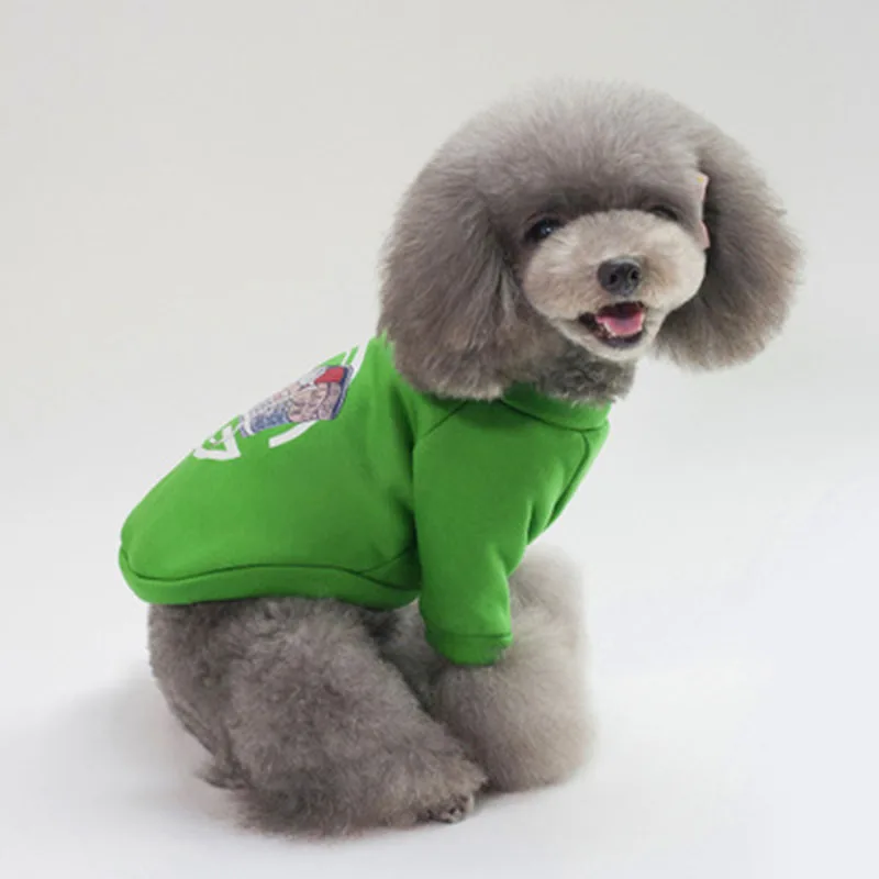 Демисезонная одежда для домашних животных Одежда собак Милая Толстовка куртка