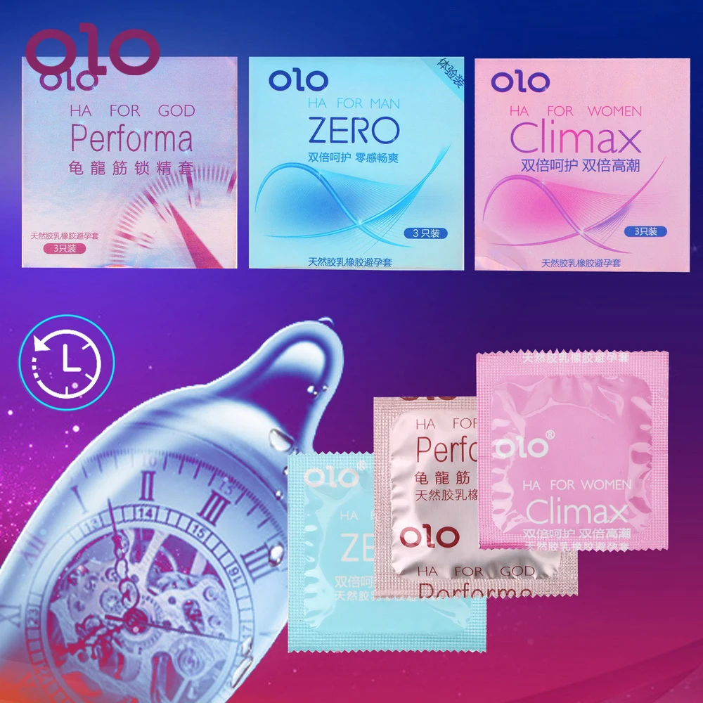 OLO натуральный латекс Гиалуроновая кислота презерватив презервативы со смазкой