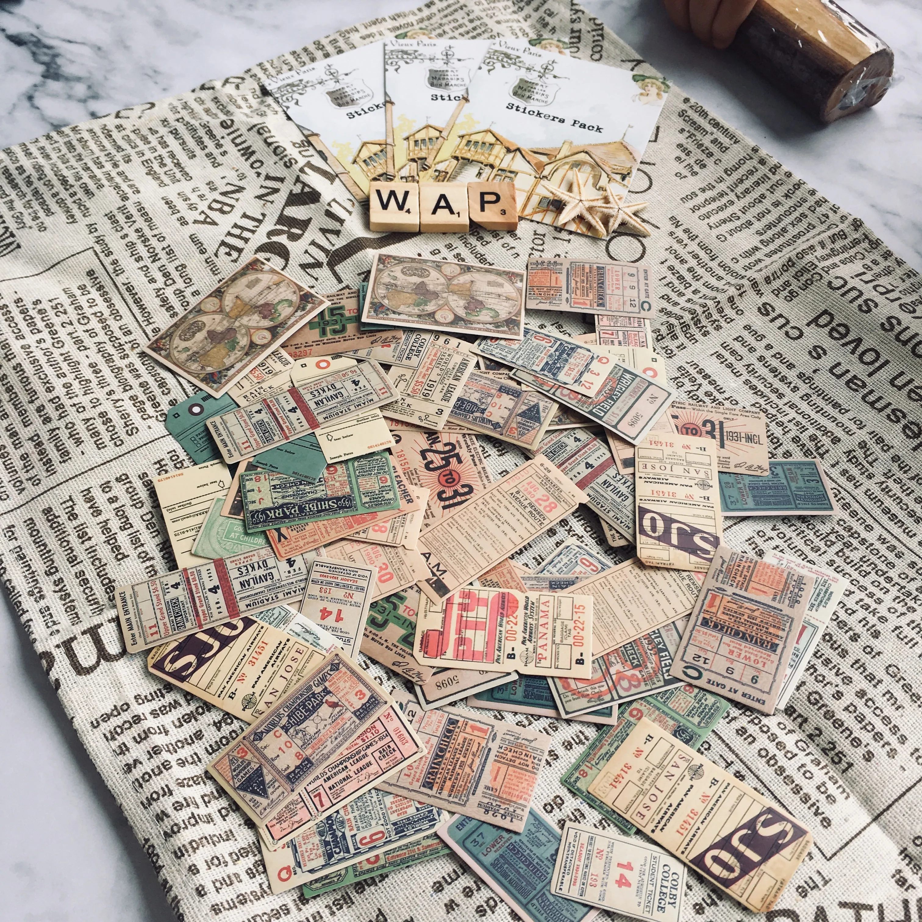 44 шт./лот Tim Holtz стиль винтаж ретро билетов старая бумага Билла Европа карта декоративная наклейка, сделай сам, скрапбукинг планировщик дневник альбом