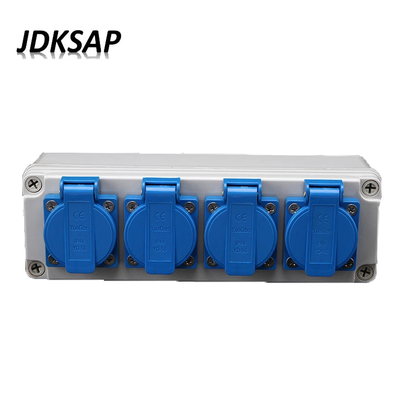 

Водонепроницаемая IP54 розетка, 13 А, 250 В, 4 бит, вилка стандарта Великобритании, влагостойкая уличная британская стандартная розетка с 4 разъем...