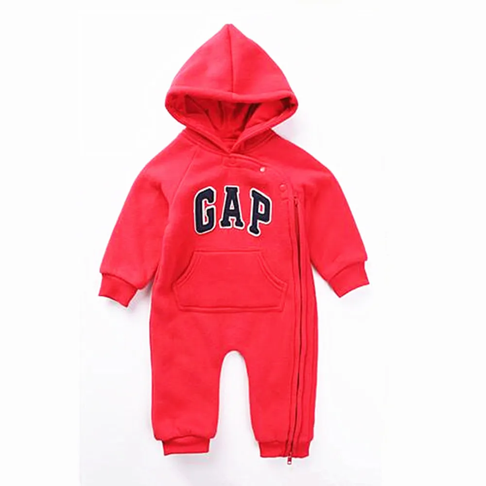

Newborn Baby Girl Hooded Baby Boy Rompers Winter 2021 Letter Zipper Cotton Baby Snowsuit Thick Warm Toddler Jumpsuits 0-3 Y