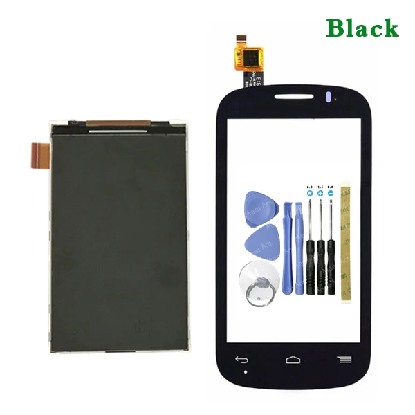 Высокое качество для Alcatel One Touch POP C3 Dual OT4033 4033 4033A 4033E 4033X 4033D ЖК-дисплей и сенсорный экран дигитайзер сенсор - Цвет: LCD and Touch Black