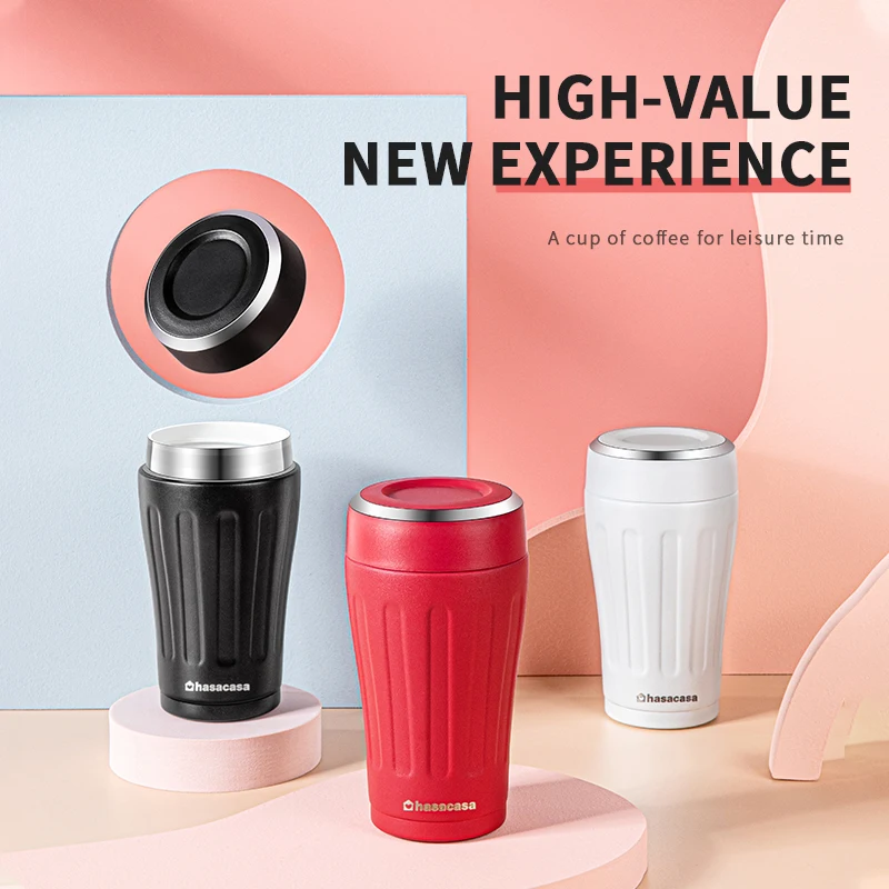

Многофункциональная дорожная кофейная кружка Hasacasa, термос из нержавеющей стали, кружки-стаканы, портативная Автомобильная вакуумная фляжк...