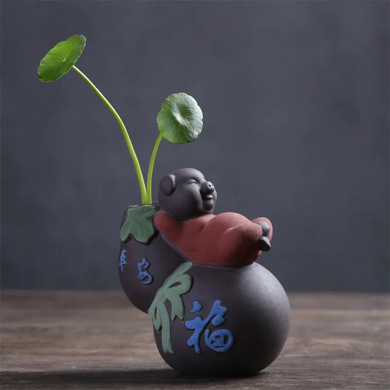 Чай Pet свинья Фу Shoulu чайный набор из комплект керамическое ремесло небольшой