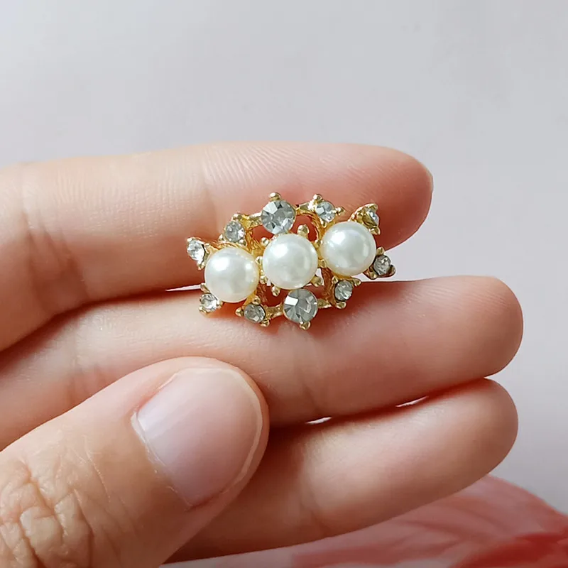 

50 шт. 15х21 мм сплав золотого цвета, Хрустальный цветок, Очаровательная имитация жемчуга Очаровательная для изготовления ювелирных украшений...