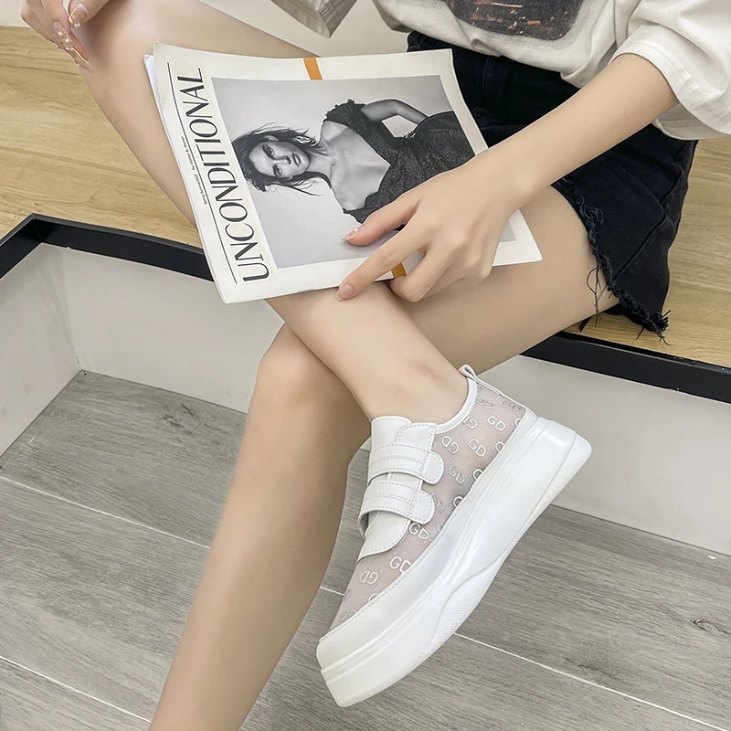 

2021 Sneakers Women Vulcanized Shoes Brand New Fashion Sport Ladies Trainers Platform Shoes Women Summer Casual Basket Femme