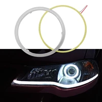 cob angels eye aperture circle car headlight motorcycle automobile modification ring lights lamp 60mm 120mm moto auto lamps