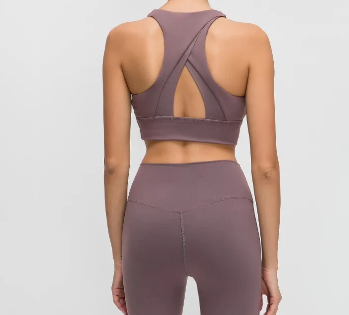 

Good Quality Women Sports Bra High Support Yoga Gym Fitness Bra Workout With Padding Running Bra