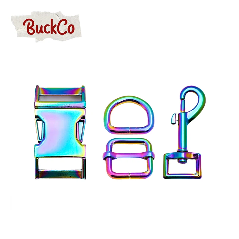 20 мм радуга (металлическая пряжка + Регулируемая D-образное кольцо металлическая