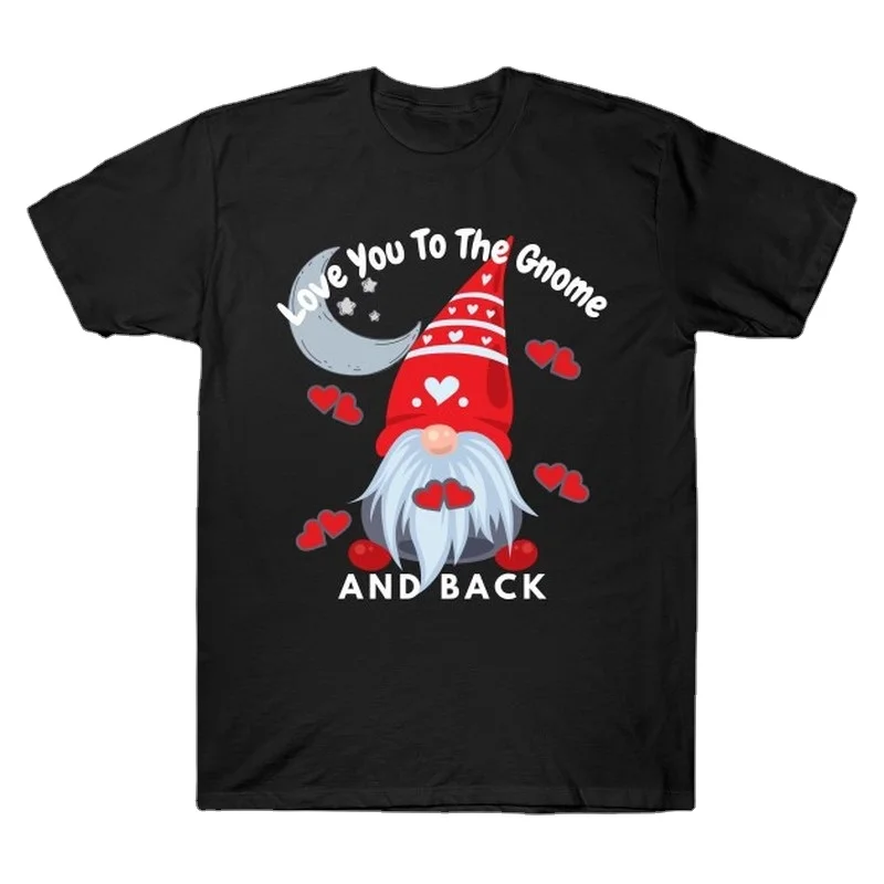 

Christmas Men's Women's T-shirts New Cute Santa Claus Pattern Round Neck Letter Printing Casual Women's Short-sleeved Blouse