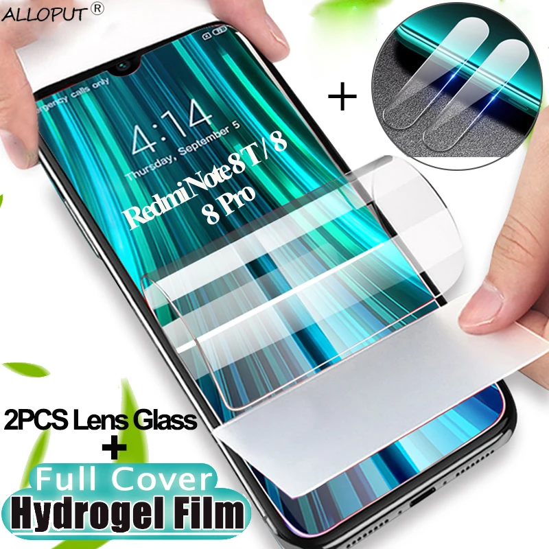 Soft Hydrogel Film For Xiomi Redmi Not 8 T Screen Protector RedmiNote 8T Front and Lens Glass Xiaomi Note8Pro Premium | Мобильные