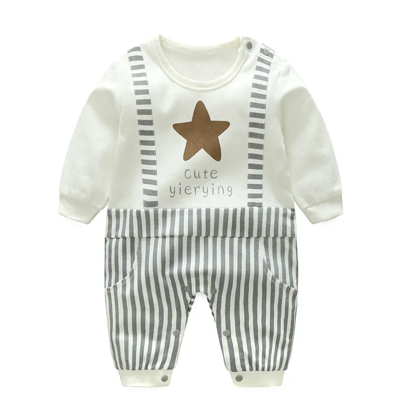 Новинка 2019 года летняя детская одежда для маленьких джентльменов цельнокроеная