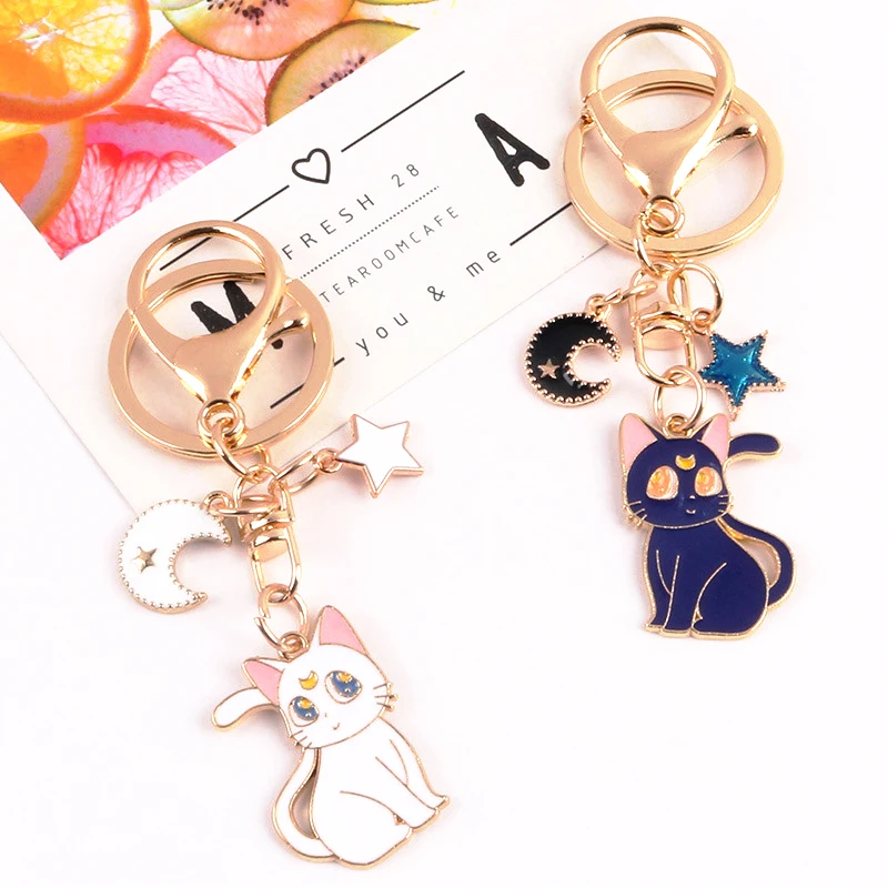 Брелок для ключей женский из металлического сплава милый аксессуар с