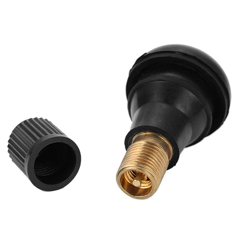 4 шт./компл. черный Универсальный клапан стеблей с пылезащитными колпачками