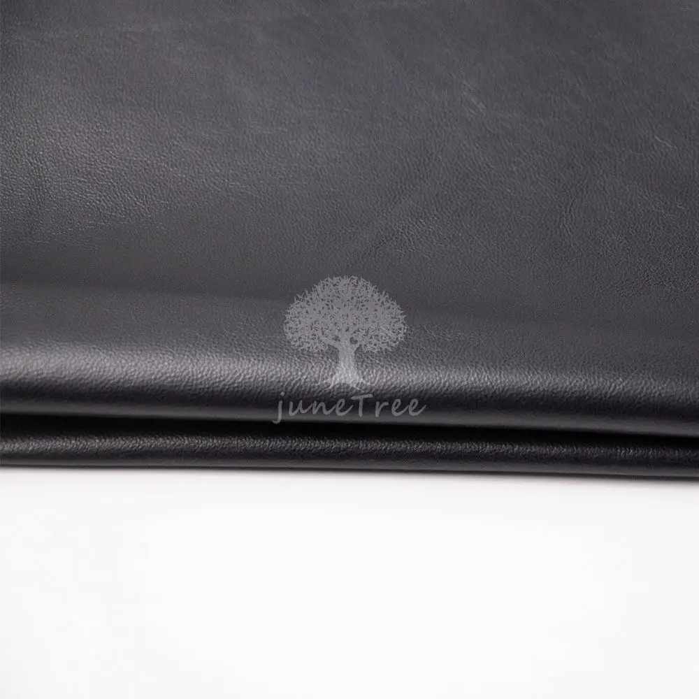 Фото Кожаная сумка Junetree из натуральной овечьей кожи, 0,5-0,9 мм, 60x30 см, 30x30 см, мягкая, черного цвета №4