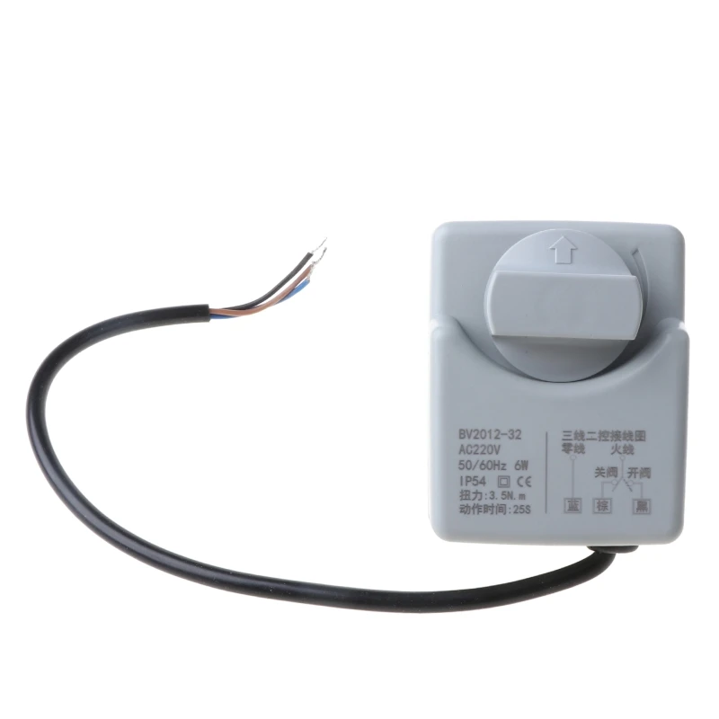 AC220V DN15 DN20 DN25 2-сторонний 3 провода Стандартный Электрический актуатор с ручным