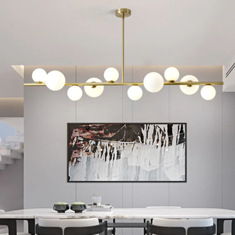 Светодиодный ная люстра со стеклянным шаром современный роскошный потолочный