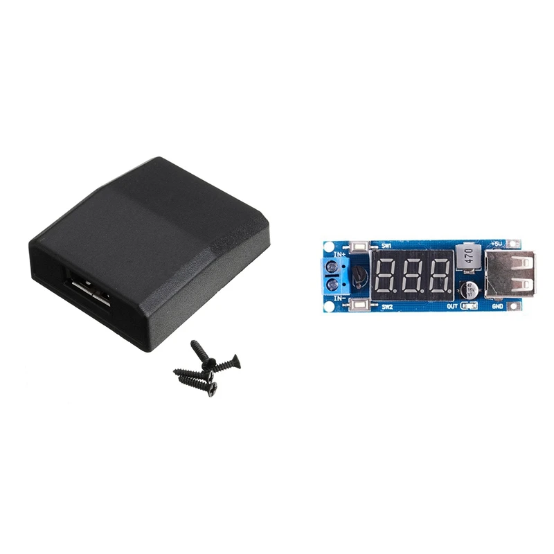 1 шт. DC-DC 4 5-40 В до 5 2A понижающий светодиодный вольтметр USB модуль преобразователя