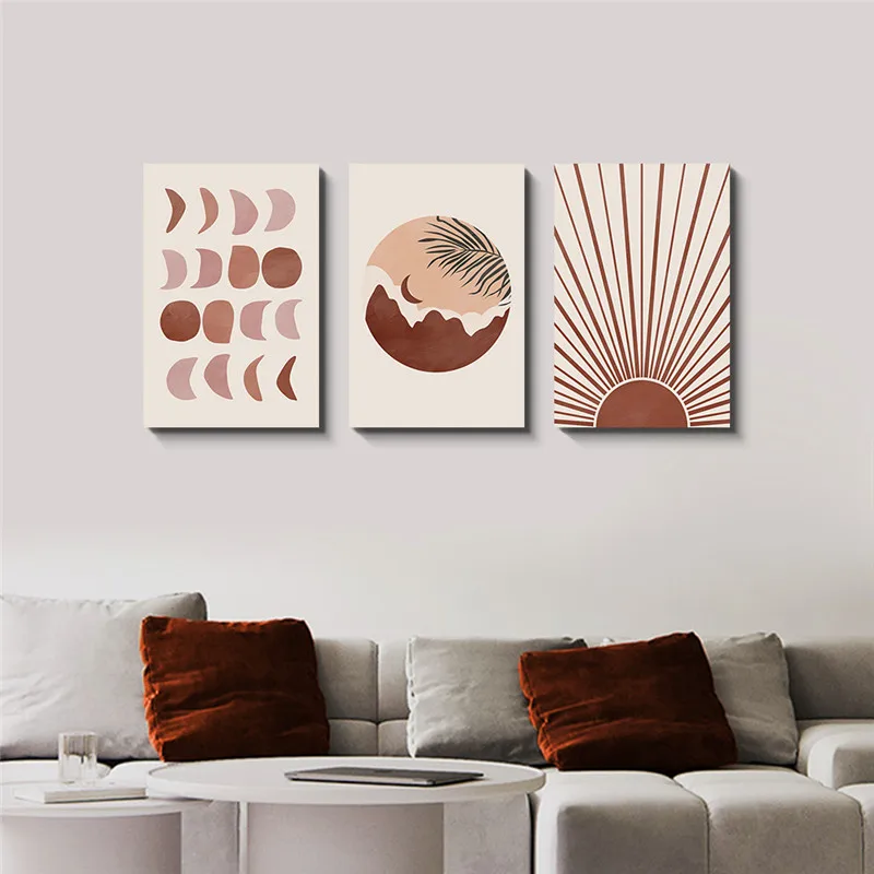 Framed Nature Abstact Wall Art Women Flower Canvas Painting for Living Room Ready To Hang Decoration Picture Home Poster | Дом и сад