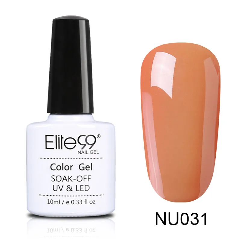 031 Elite99 10 мл Гель-лак телесного цвета Vernis Полупостоянный УФ-гель для ногтей гели для дизайна ногтей Эмаль лак для ногтей гель лак - Цвет: 031